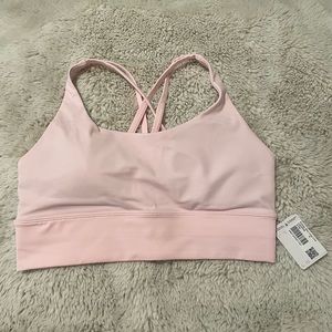 Energy long line bra in strawberry milkshake